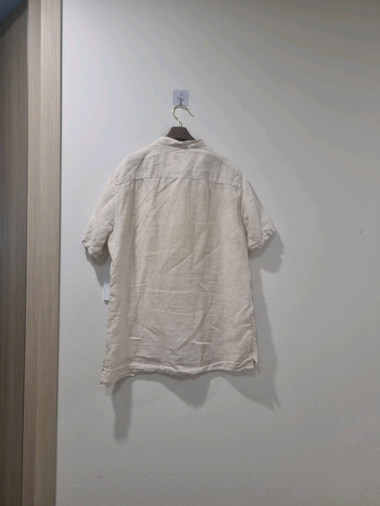 제이린드버그 베이지 린넨 반팔 셔츠 L 이미지