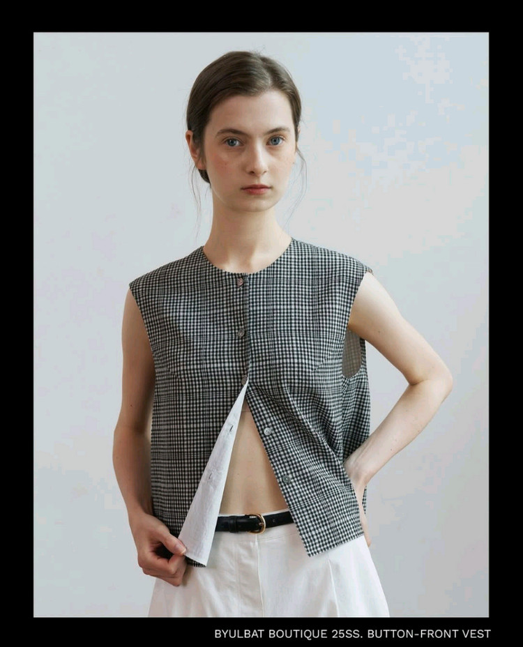 blbt 별밭양품점 Button-front vest 팔아요 이미지