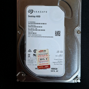 컴퓨터 저장장치 SEGATE HDD 1TB(3.5인치) 이미지