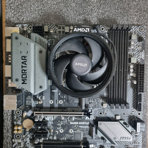 MSI B450M MORTAR 박격포 메인보드 이미지