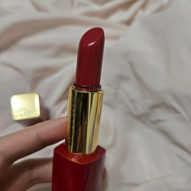 에스티로더 estee lauder 한정판 퓨어 컬러 엔비 립스틱 340 엔비어스 웜톤 쿨톤 레드 소녀시대 윤아 이미지