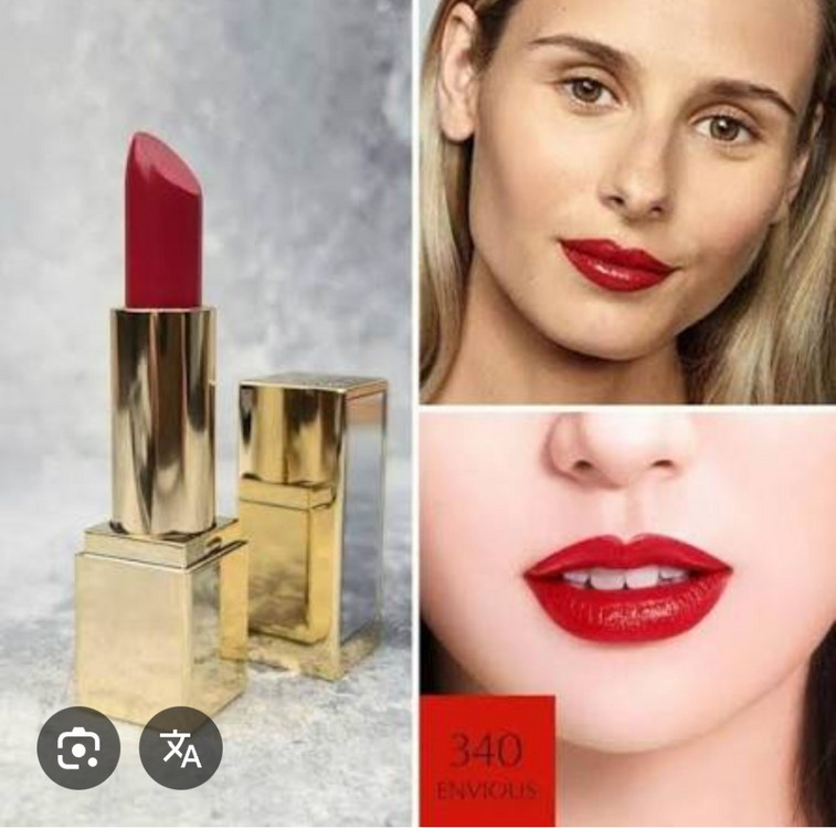 에스티로더 estee lauder 한정판 퓨어 컬러 엔비 립스틱 340 엔비어스 웜톤 쿨톤 레드 소녀시대 윤아 이미지