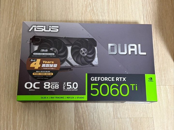 ASUS RTX 5060Ti OC 8GB 미개봉 새상품 이미지