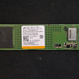 저장장치 MICRON 2450 M.2 NVME SSD 256GB 이미지