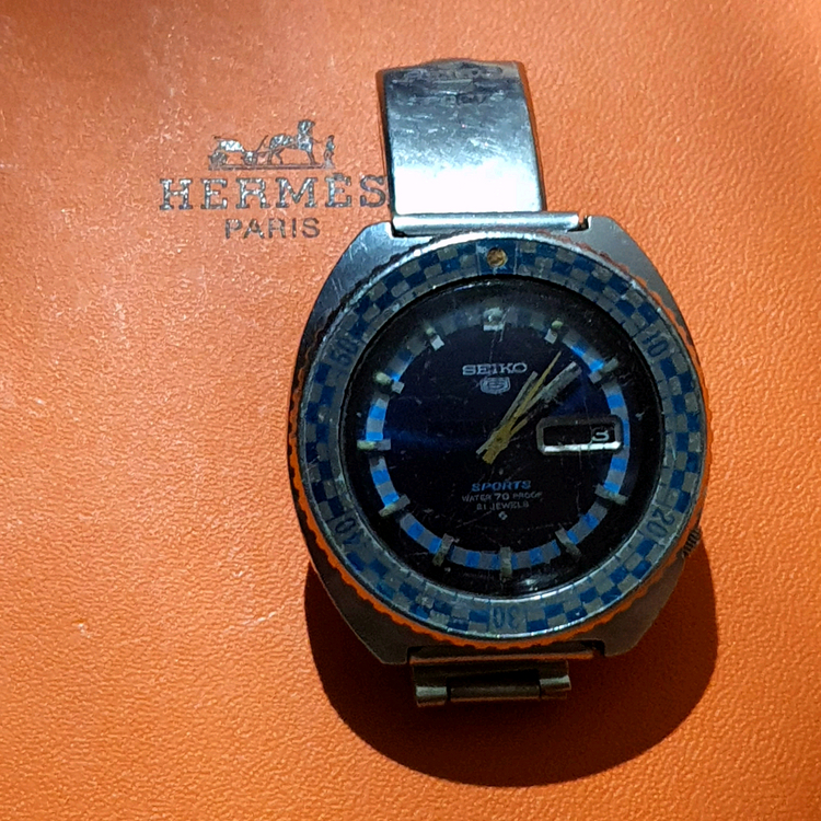 1969 Seiko 5 Sports Automatic (Ref. 6119-8300) Blue Dia세이코 5 스포츠 이미지