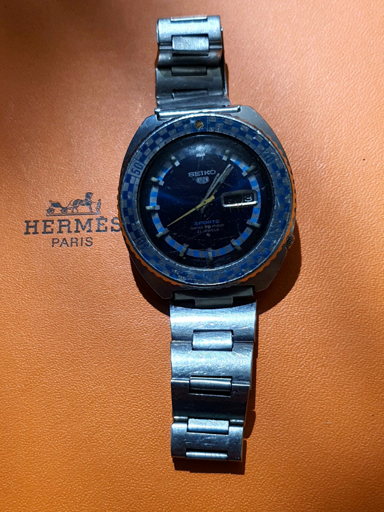 1969 Seiko 5 Sports Automatic (Ref. 6119-8300) Blue Dia세이코 5 스포츠 이미지