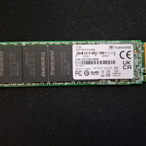 컴퓨터 저장장치 트랜센드 TS1TMTE110Q M.2 NVME SSD 1TB 이미지