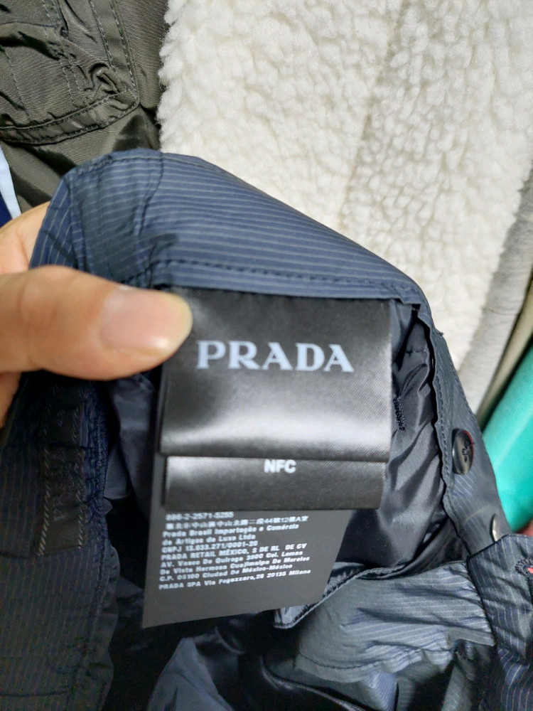 프라다 네이비 남성 트랙 조거 팬츠 새상품 48 매장판 이미지