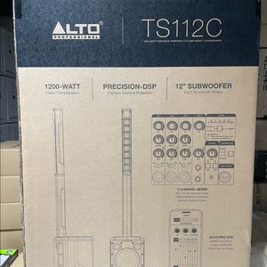 ALTO TS112C 파워드 컬럼 어레이 스피커입니다. 이미지