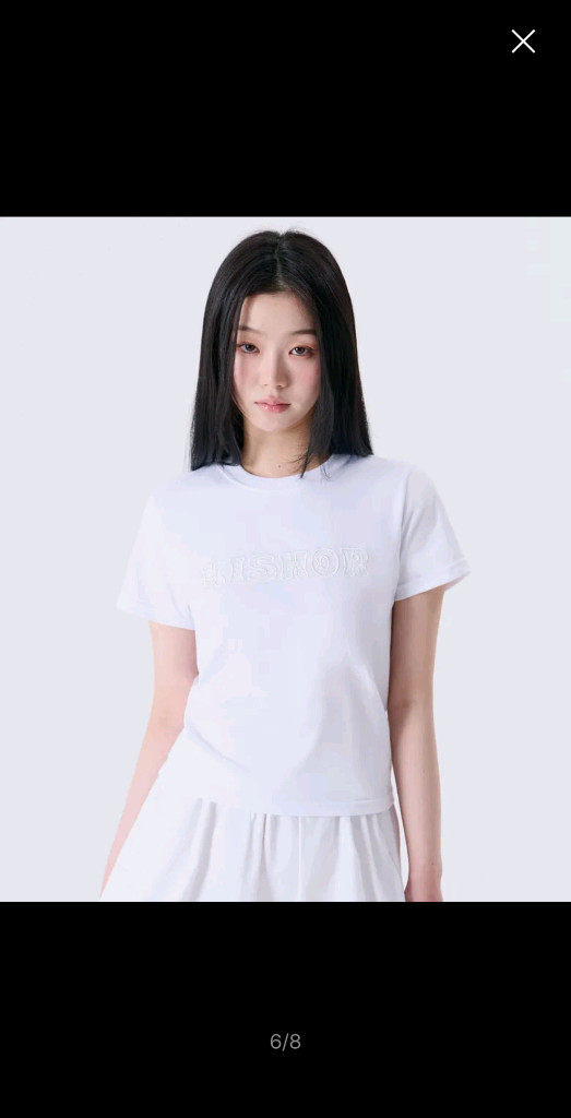 키쇼르 레이스 로고 반팔티 화이트 흰색 이미지