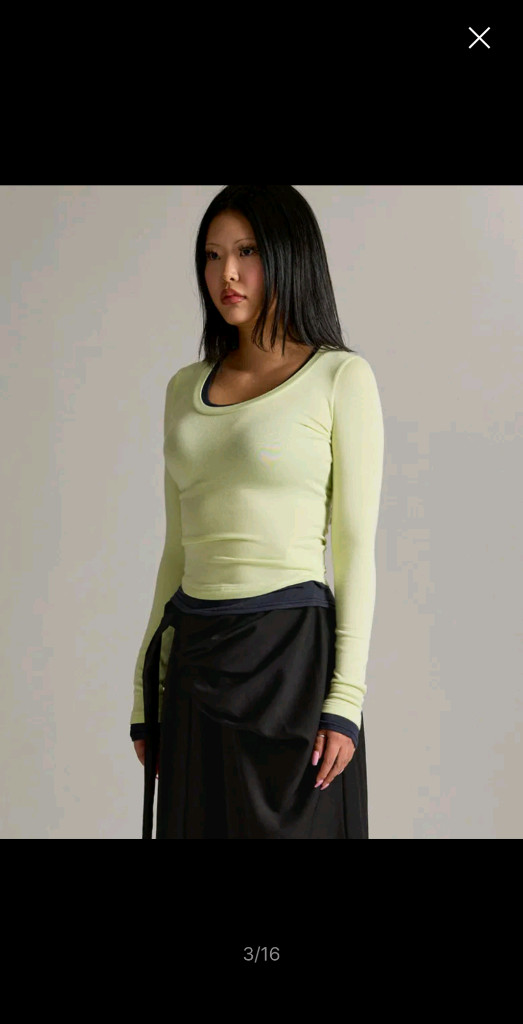 쿨시스 레이어드 탑 CS SOFT LAYERED TOP-067 LIME 이미지