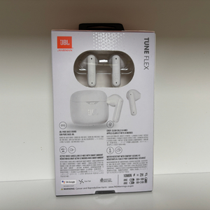 JBL Tune Flex 트루 와이어리스 노이즈 캔슬링 이어버드 (화이트) 이미지