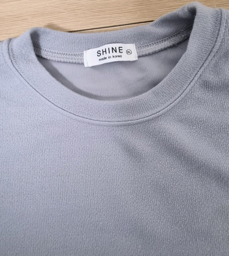 남녀공용 분또 반팔 니트티셔츠(XL) 이미지