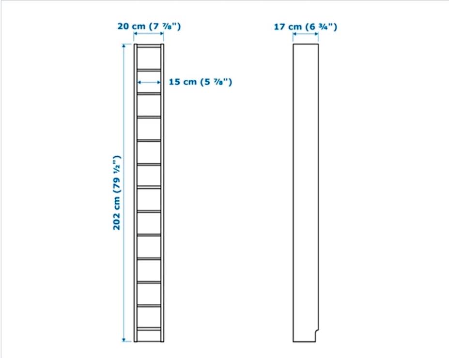 이케아 빌리 책장(3개)+추가 선반(5개)+그네드뷔 CD장(1개) 화이트 (개별판매가능) 이미지