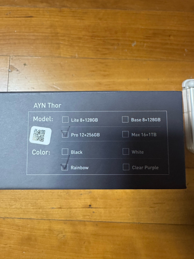 AYN Thor Pro 12+256GB 레인보우 휴대용 게임기 +1tb+ 이미지