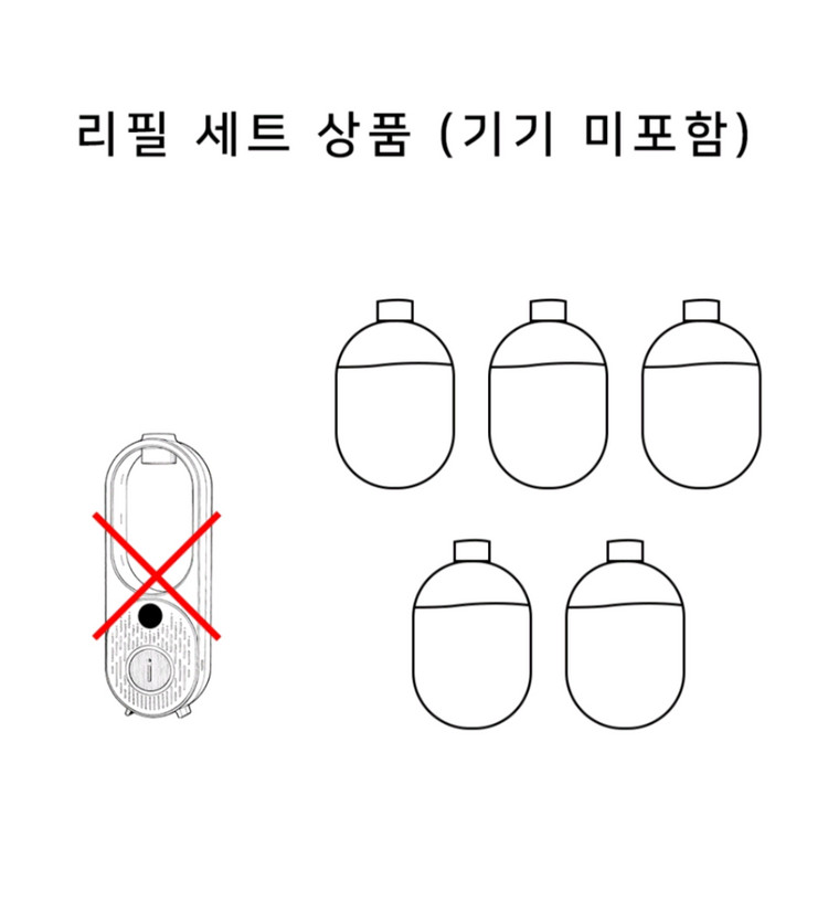 nimin전자 디퓨저 아로마테라피 기계 무드등 전자 디퓨저 방향제 실내 자동 방향제 단품 리필5종세트 #새상품# 이미지