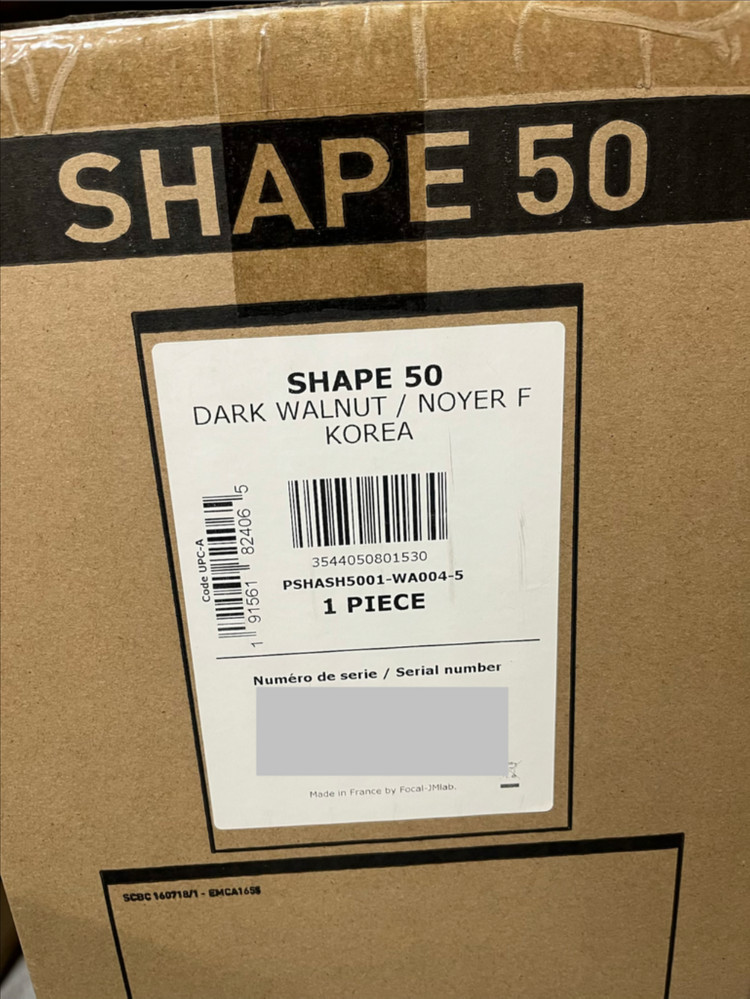 포칼 쉐이프 Focal Shape 50 스피커 1조 + 방진패드 이미지