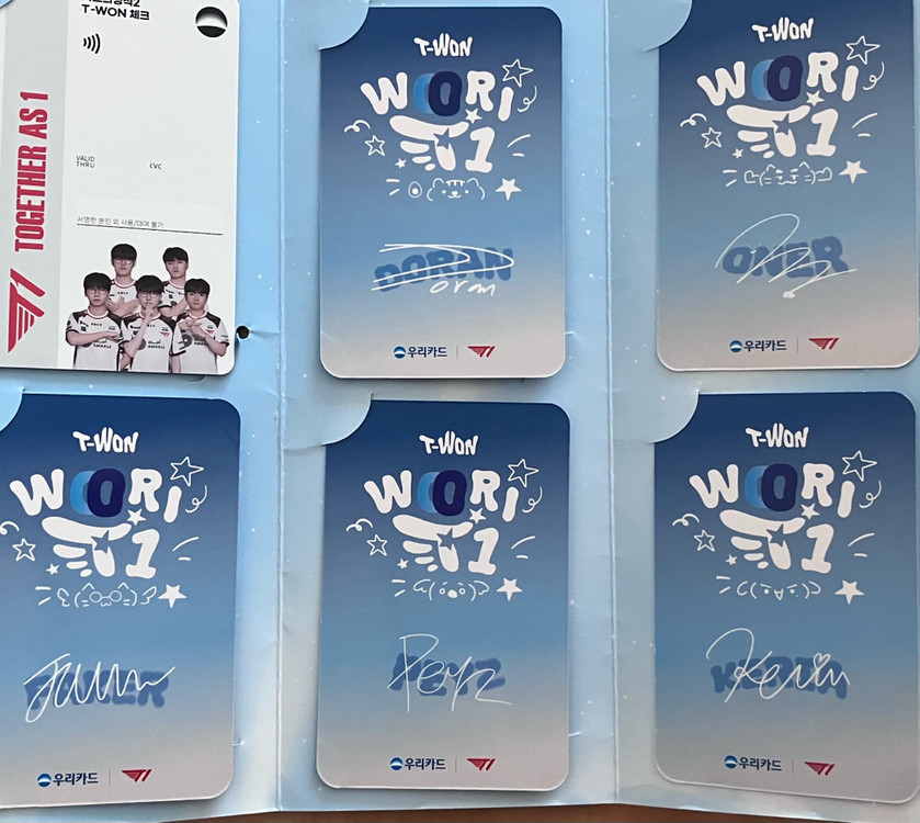T1 티원 페이커 포토카드 소장용 레드카드 세트 이미지