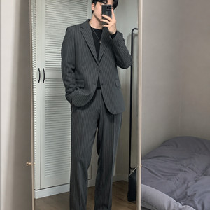 최상위 계열 Ralph Lauren 퍼플라벨 스트라이프 수트 셋업 이미지