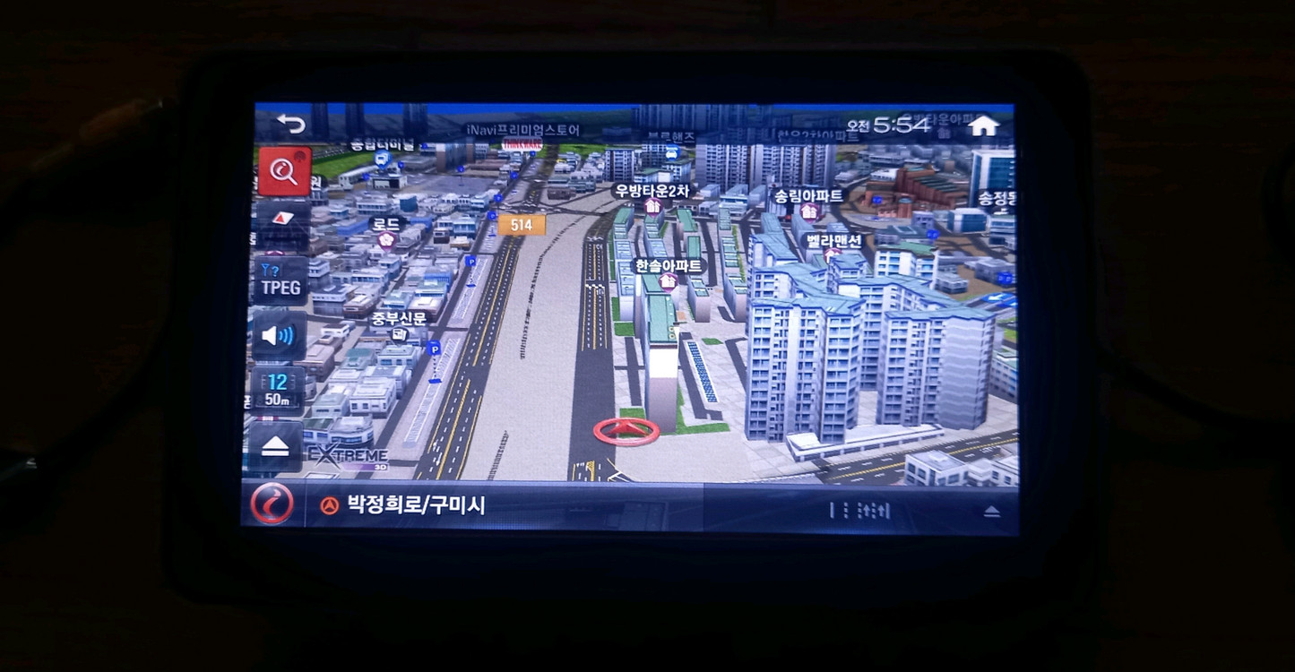 아이나비 익스트림 500T 거치매립 네비게이션 이미지