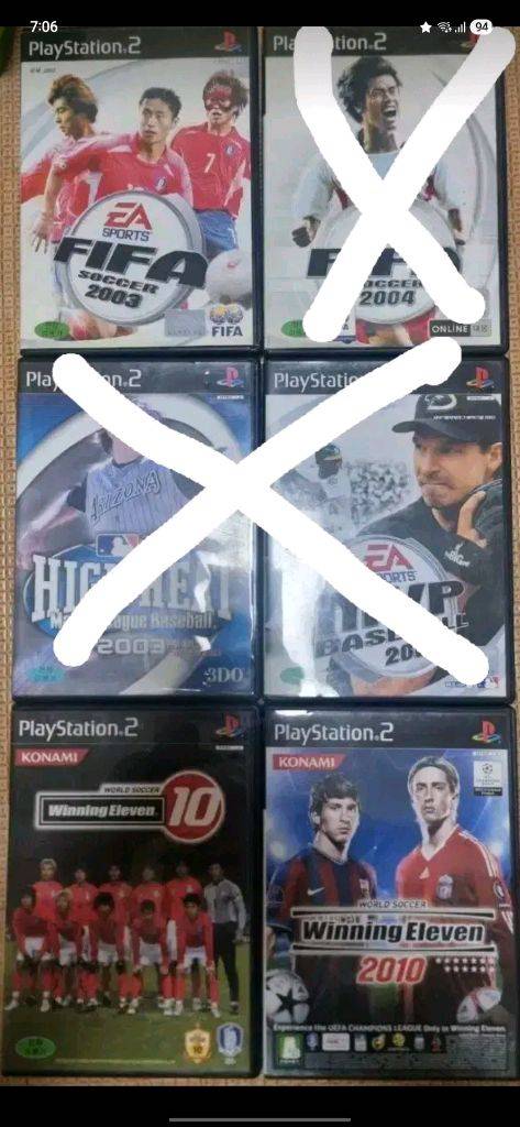PS2 플스2 스포츠 위닝 FIFA NBA(사진확인요망) 이미지