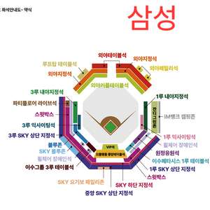 6.3 6월 3일(수) 삼성 vs NC 중앙 sky상단지정석 2연석 4연석 6연석 라이온즈 엔씨 다이노스 이미지