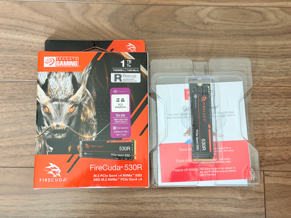 정품 파이어쿠다 530R M.2 NVME SSD 1TB PCIe4.0 판매합니다 이미지