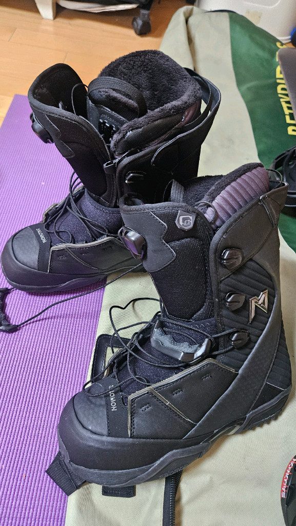 살로몬 스노우보드 데크 부츠 가방 남성 풀세트 이미지