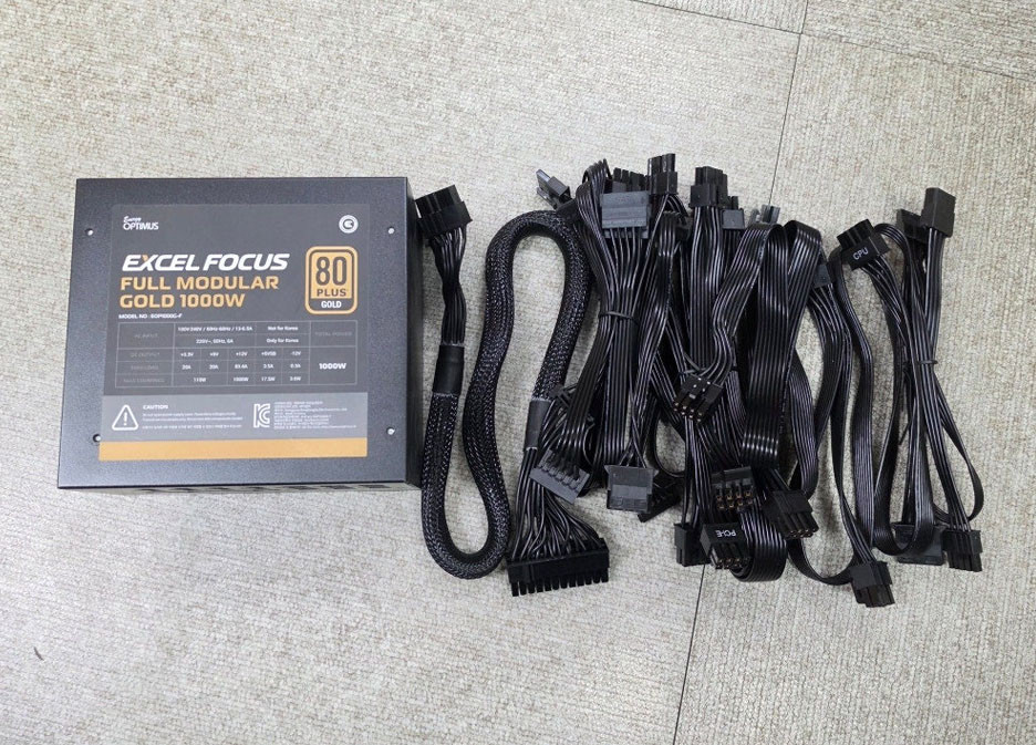 에너지옵티머스 FOCUS 1000W 80PLUS GOLD 풀 모듈러 파워 서플라이 이미지