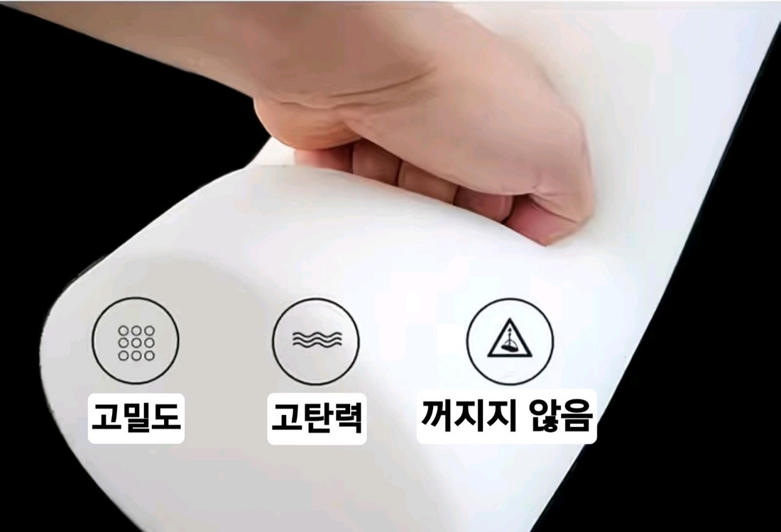 원형 고탄력 메모리폼 쿠션 진그레이 컬러(새것) 이미지