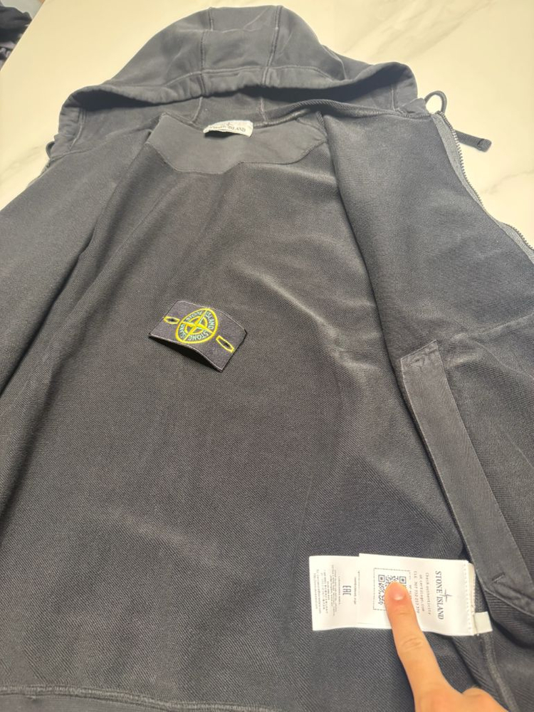 [XL]26SS 스톤아일랜드 블랙 후드집업 이미지