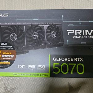 ASUS PRIME 지포스 RTX 5070 OC D7 12GB 인텍앤컴퍼니 이미지