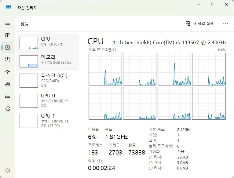 에이서 Swift3x 인텔 11세대 노트북 이미지