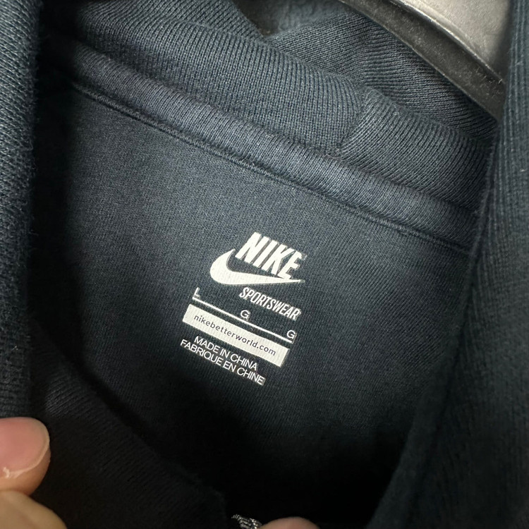 나이키 여성 로고 블랙 후드 집업 L 메이커광 이미지