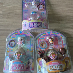 티니핑 피규어 새상품 3개 (깡총,쪼꼬,머랭) 이미지