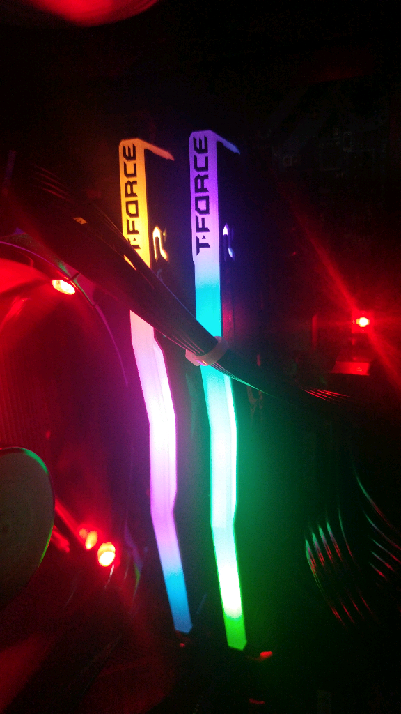 DDR4 32g 64g)팀그룹 T-Force DDR4 64GB(32gx2) 3600MHz (RGB블랙)(단순개봉) 이미지