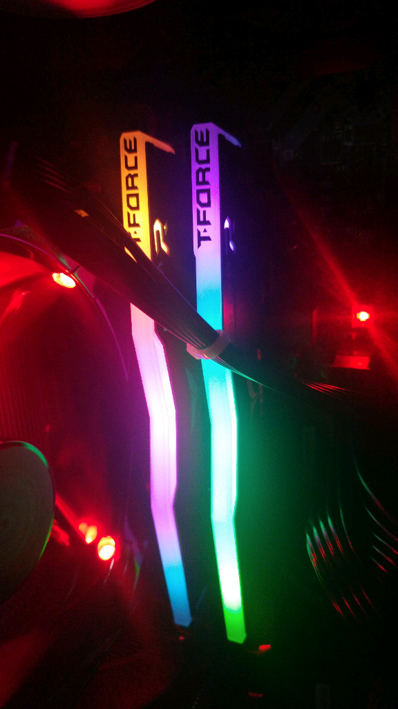 DDR4 32g 64g)팀그룹 T-Force DDR4 64GB(32gx2) 3600MHz (RGB블랙)(단순개봉) 이미지