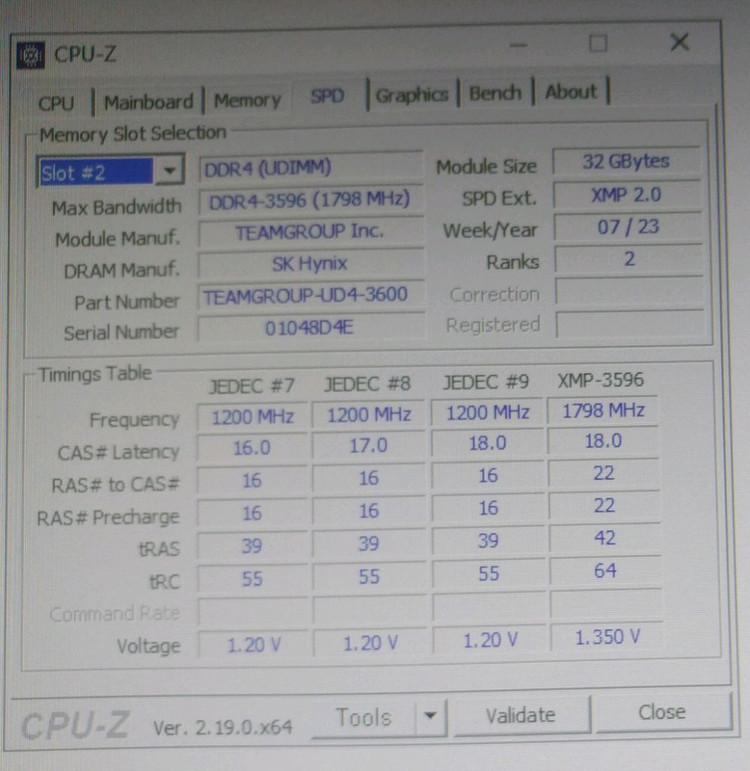 DDR4 32g 64g)팀그룹 T-Force DDR4 64GB(32gx2) 3600MHz (RGB블랙)(단순개봉) 이미지