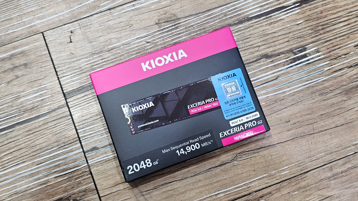 Gen5 M.2 NVMe SSD 키오시아 EXCERIA PRO G2 2TB 이미지
