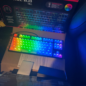 갖다드림 풀윤활 풀박스 리얼포스 RGB 커스텀 키보드 게이밍 이미지