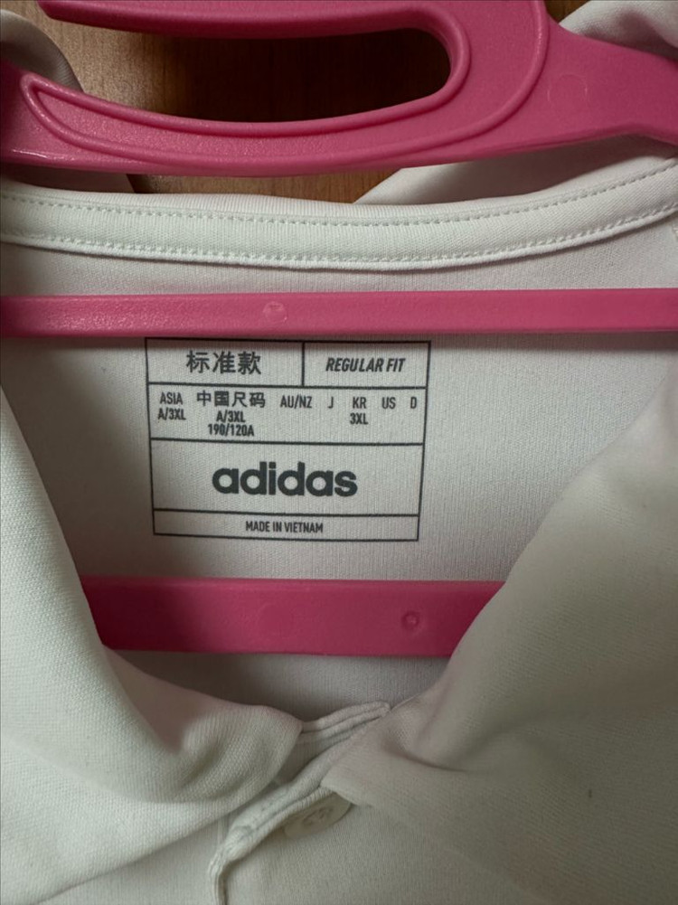 [3XL] 아디다스 클럽 3S 테니스 폴로 셔츠 카라티 화이트 이미지
