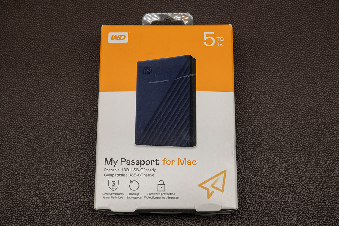 WD 마이 패스포트 외장하드 5TB 맥 사용 가능 My Passport for Mac 이미지