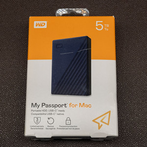 WD 마이 패스포트 외장하드 5TB 맥 사용 가능 My Passport for Mac 이미지