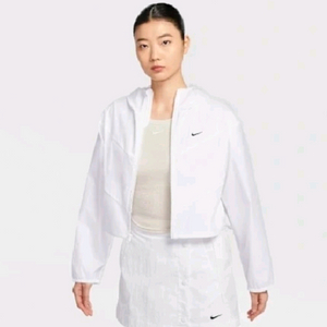 나이키 윈드러너 세미크롭 바람막이 화이트 S 이미지