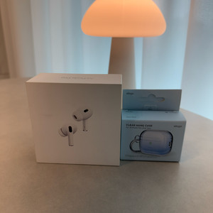 Apple 에어팟 프로 2세대 USB-C 타입 (MTJV3K H/A)+정품엘라고 투명하드케이스 이미지