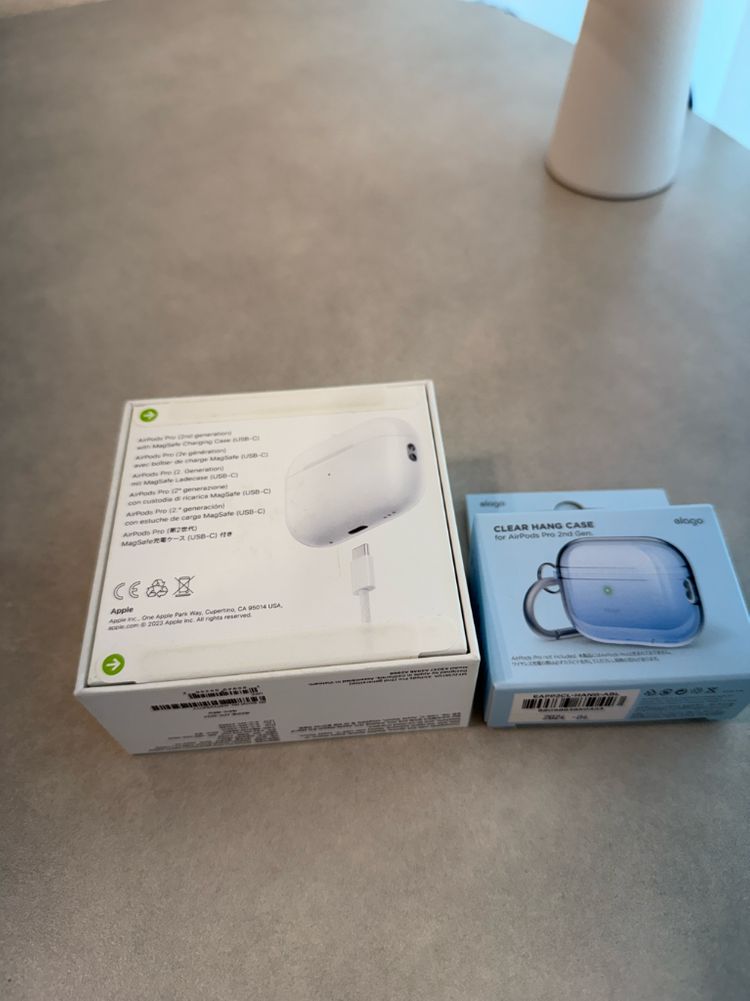 Apple 에어팟 프로 2세대 USB-C 타입 (MTJV3K H/A)+정품엘라고 투명하드케이스 이미지
