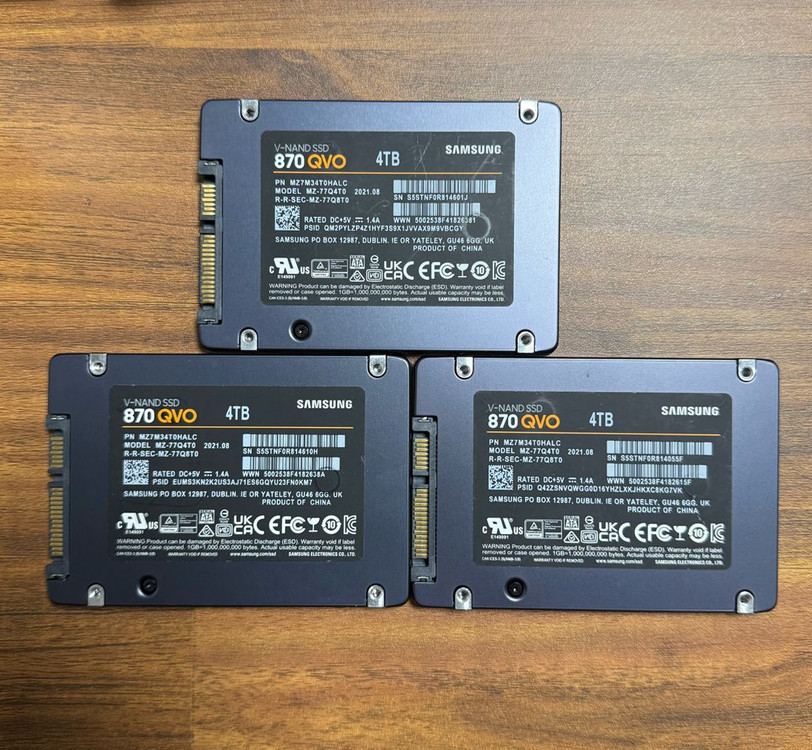 삼성 ssd evo 870 4tb(3개 일괄 100만원) 이미지