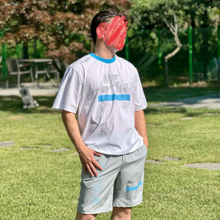 나이키 남성 골프 세트 air 우븐 반팔티 반바지 이미지