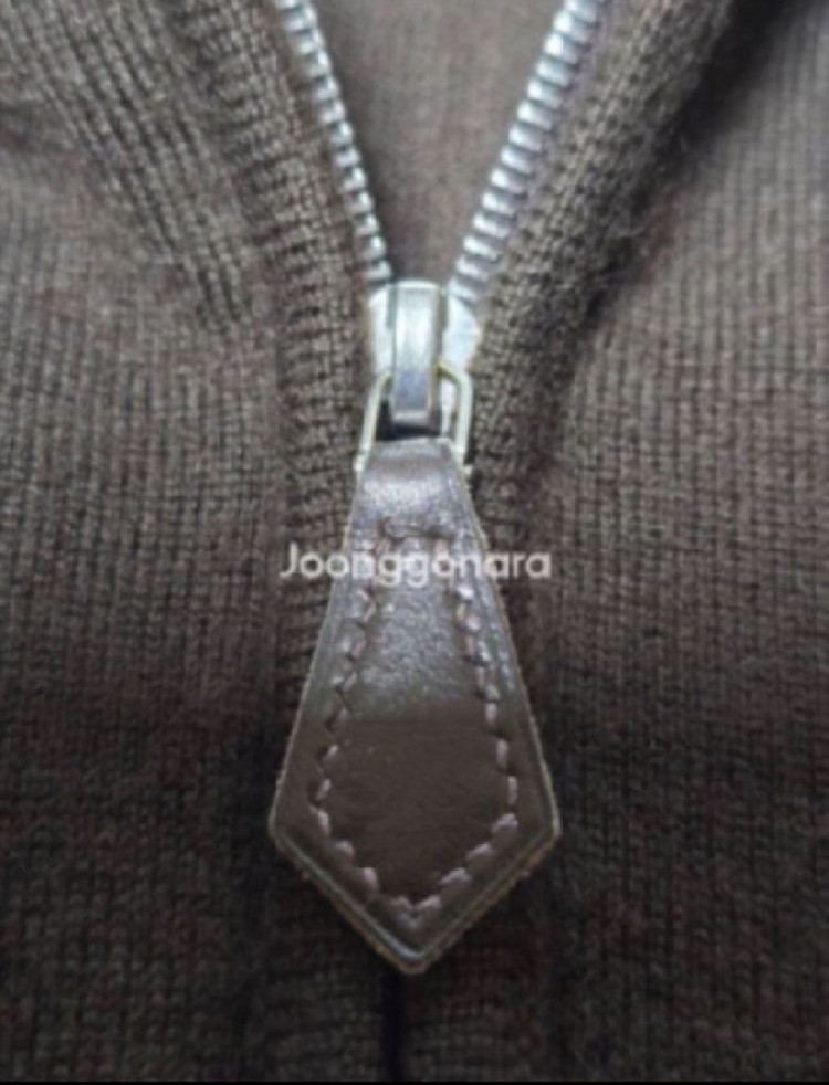 (가격인하) 정품 에르메스 캐시미어 하프집업 니트 Large HERMES CASHMERE KNIT 이미지