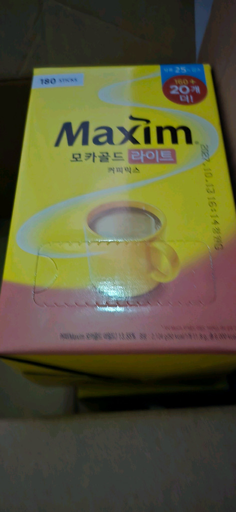 맥심모카골드 라이트 180개 2개입 360 이미지
